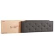 Glory Furniture Deb Fabric Upholstered Queen Bed in Black