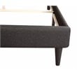 Glory Furniture Deb Fabric Upholstered Queen Bed in Black