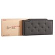Glory Furniture Deb Fabric Upholstered Twin Bed in Black