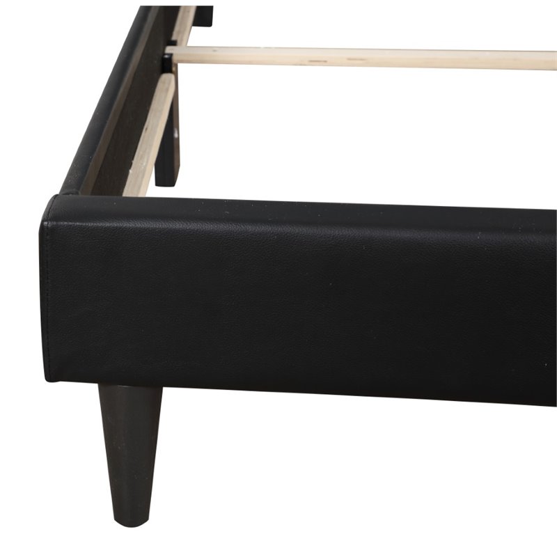 Glory Furniture Deb Velvet Upholstered Twin Bed in Black