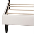 Glory Furniture Deb Faux Leather Upholstered Full Bed in White