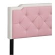 Glory Furniture Deb Faux Leather Upholstered Twin Bed in White