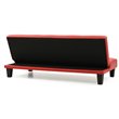 Glory Furniture Alan Faux Leather Sleeper Sofa in Red