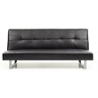 Glory Furniture Chroma Faux Leather Sleeper Sofa in Black