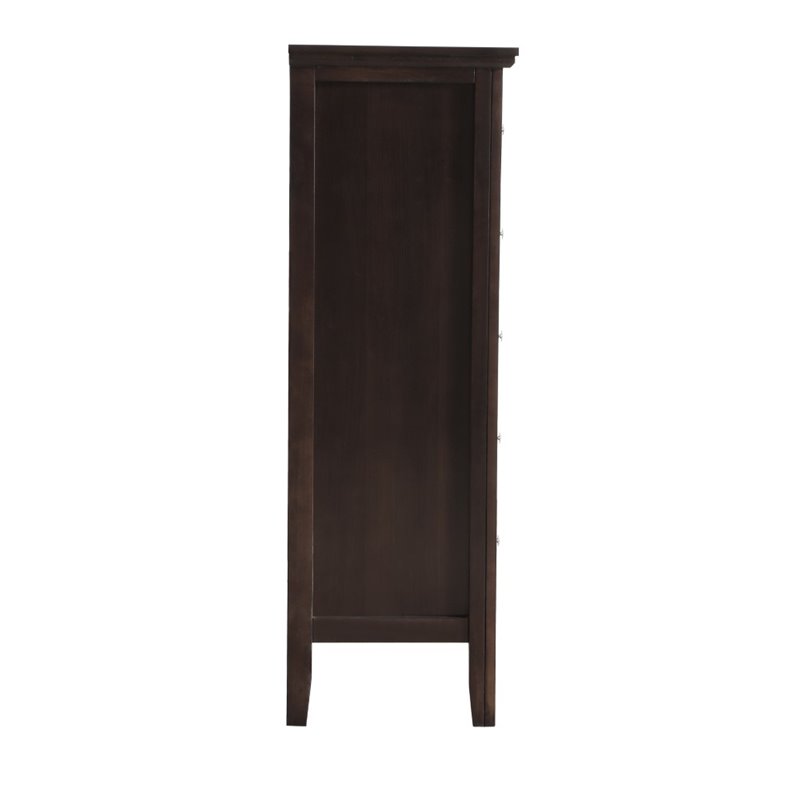 Glory Furniture Primo 5-Drawers Bedroom Chest in Espresso