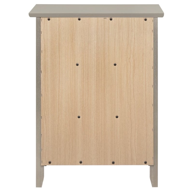 Glory Furniture Daniel 3 Drawer Nightstand in Silver Champagne