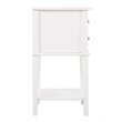Glory Furniture Newton 2 Drawer Nightstand in White