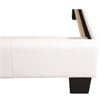 Glory Furniture Caldwell Faux Leather Panel Twin Bed in White