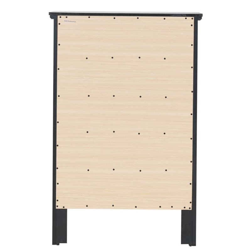 Glory Furniture Primo 5-Drawers Bedroom Chest in Black