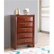 Glory Furniture Marilla 5-Drawers Bedroom Chest in Cherry