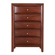 Glory Furniture Marilla 5-Drawers Bedroom Chest in Cherry