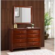 Glory Furniture Marilla Mirror in Cherry