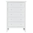 Glory Furniture Primo 5-Drawers Bedroom Chest in White