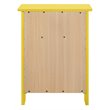 Glory Furniture Izzy Solid Wood 1-Drawer/1-Door Nightstand in Yellow