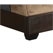 Glory Furniture Aaron Faux Leather Upholstered Queen Bed in Cappuccino