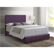 Glory Furniture Aaron Faux Leather Upholstered Full Bed in Purple
