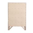 Glory Furniture Marilla 5-Drawers Bedroom Chest in Silver Champagne