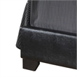 Glory Furniture Aaron Faux Leather Upholstered Queen Bed in Black
