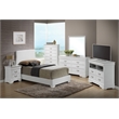 Glory Furniture Aaron Faux Leather Upholstered Twin Bed in White