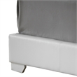 Glory Furniture Aaron Faux Leather Upholstered Twin Bed in White