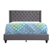 Glory Furniture Julie Fabric Upholstered Queen Bed in Gray