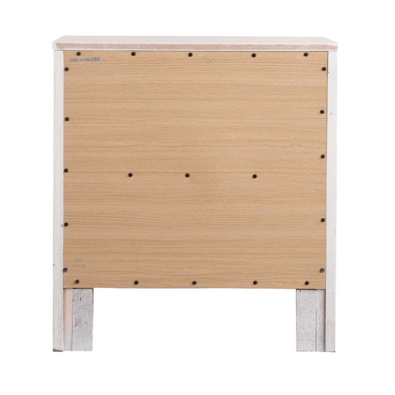 Glory Furniture Burlington 2 Drawer Nightstand in White