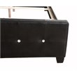 Glory Furniture Diamond Faux Leather Upholstered King Bed in Black