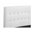 Glory Furniture Diamond Faux Leather Upholstered Twin Bed in White