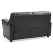 Glory Furniture Olney Faux Leather Loveseat in Black
