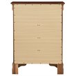 Glory Furniture Louis Phillipe Wood Veneer 4-Drawer Bedroom Chest in Cherry