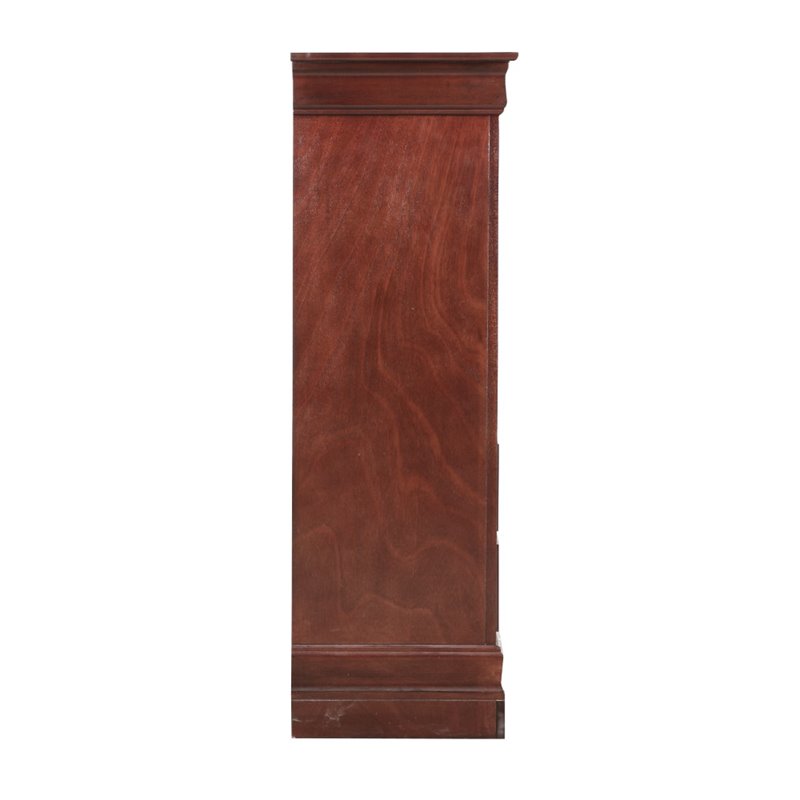 Glory Furniture Louis Phillipe 5-Drawers Bedroom Chest in Cherry