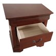 Glory Furniture Louis Phillipe 2 Drawer Nightstand in Cherry