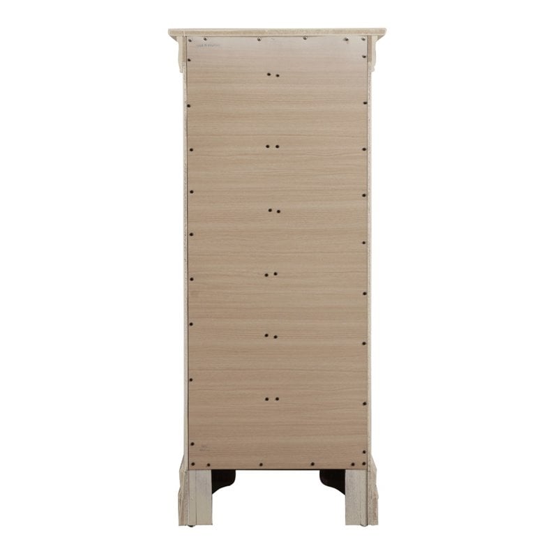 Glory Furniture Louis Phillipe 7-Drawers Bedroom Lingerie Chest in Beige