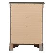 Glory Furniture Louis Phillipe 4-Drawers Bedroom Chest in Gray