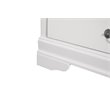 Glory Furniture Louis Phillipe 5-Drawers Bedroom Chest in White