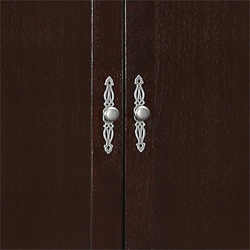 Glory Furniture Louis Phillipe 2 Drawers Bedroom Armoire in Cappuccino