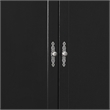 Glory Furniture Louis Phillipe 2 Drawers Bedroom Armoire in Black