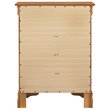 Glory Furniture Louis Phillipe Wood Veneer 4-Drawer Bedroom Chest in Oak