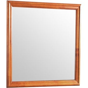 Glory Furniture Louis Phillipe Mirror in Oak