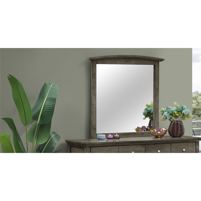 Glory Furniture Hammond G5405 Mirror in Gray