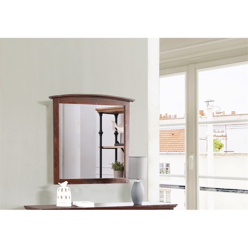 Glory Furniture Hammond Mirror in Cappuccino