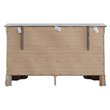Glory Furniture Lorana 6-Drawers Bedroom Dresser in Pearl White