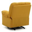 Glory Furniture Cindy Twill Fabric Rocker Recliner in Yellow
