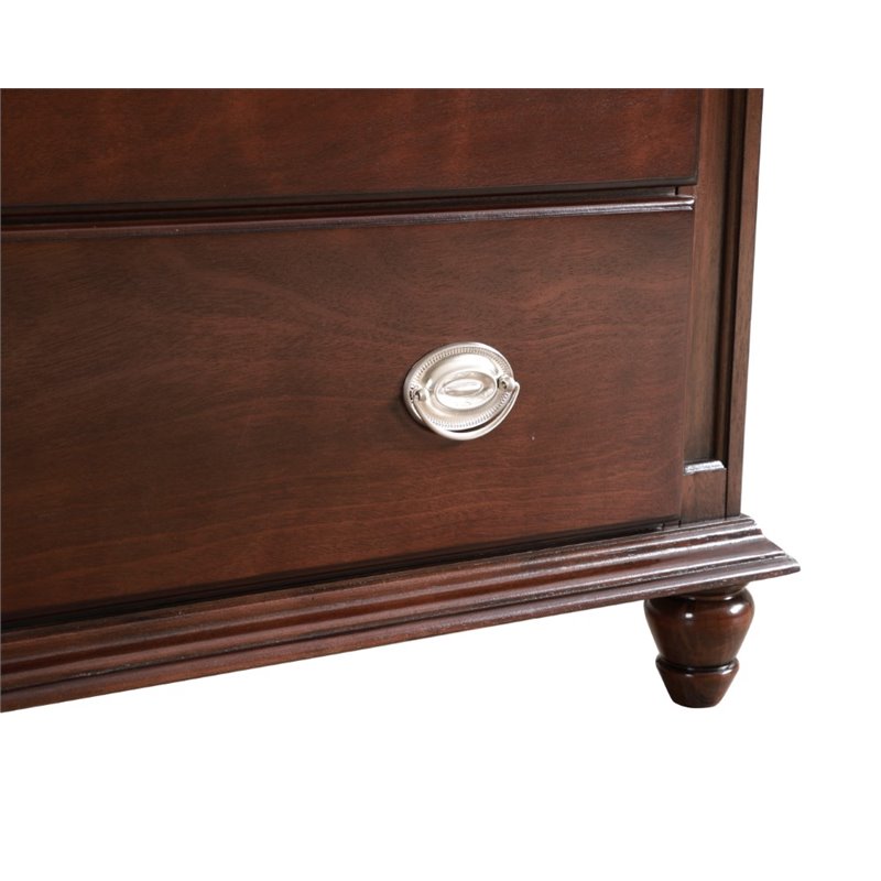 Glory Furniture Summit 5-Drawers Bedroom Chest in Cappuccino