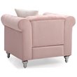 Glory Furniture Raisa Velvet Chair in Pink