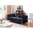 Glory Furniture Paige Velvet Sofa in Black