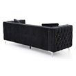 Glory Furniture Paige Velvet Sofa in Black