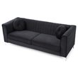 Glory Furniture Delray Velvet Sofa in Black