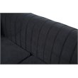 Glory Furniture Delray Velvet Sofa in Black