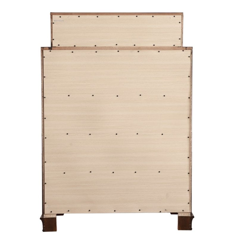 Glory Furniture LaVita 6-Drawers Bedroom Chest in Oak